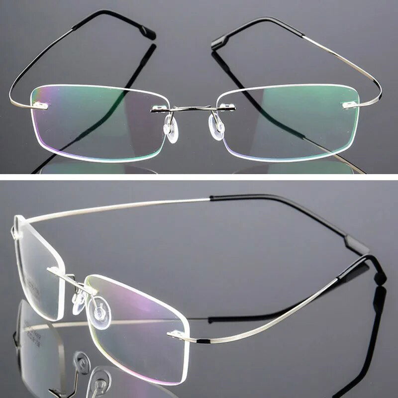 Jack Marc Ultra Light Pure Titanium Women Optical Frame Rimless Glasses - JACKMARC.COM