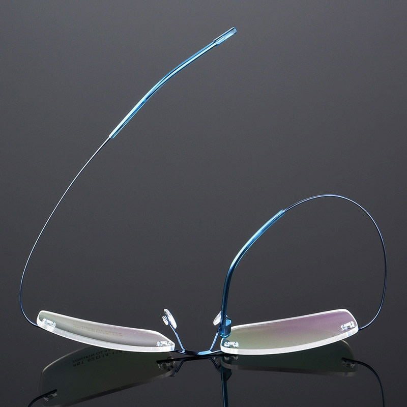 Jack Marc Ultra Light Pure Titanium Women Optical Frame Rimless Glasses - JACKMARC.COM