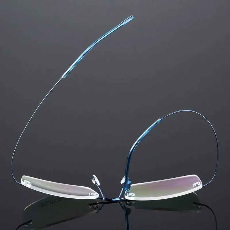 Jack Marc Ultra Light Pure Titanium Women Optical Frame Rimless Glasses - JACKMARC.COM