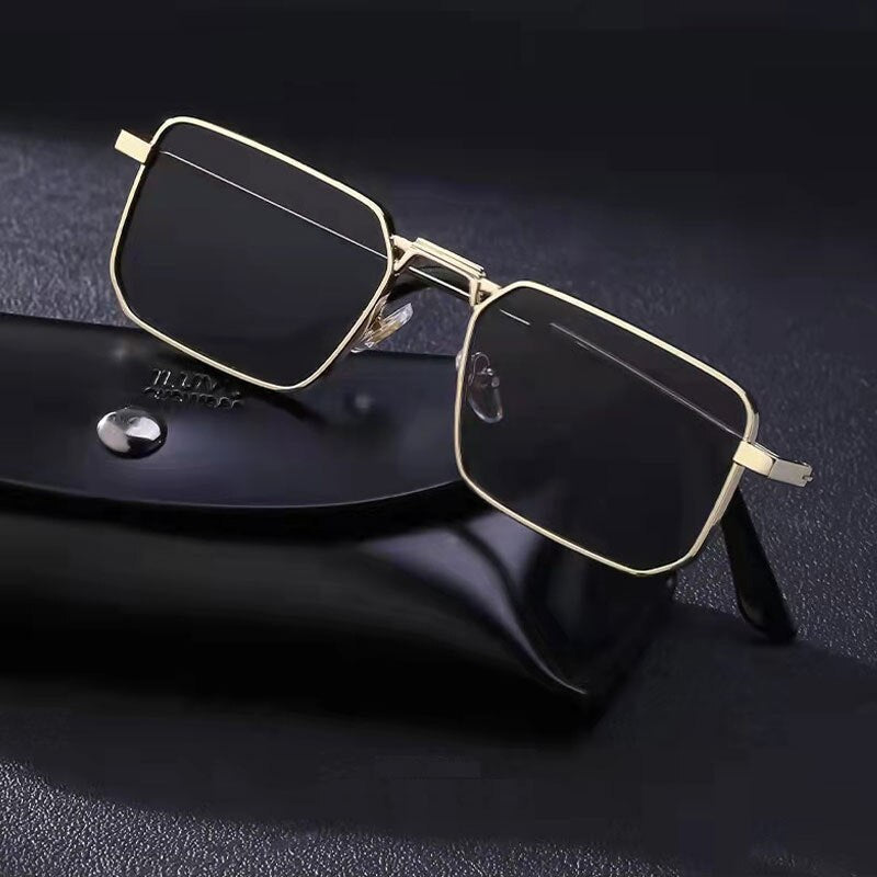 Jack Marc Vintage Fashion Punk Rectangle Sunglasses for Men - JACKMARC.COM