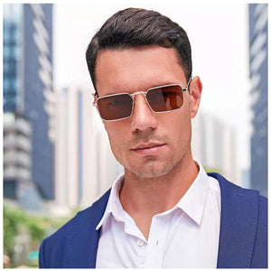 Jack Marc Vintage Fashion Punk Rectangle Sunglasses for Men - JACKMARC.COM