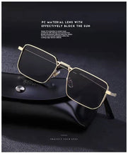 Load image into Gallery viewer, Jack Marc Vintage Fashion Punk Rectangle Sunglasses for Men - JACKMARC.COM
