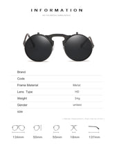 Load image into Gallery viewer, Jack Marc Vintage Steampunk Flip Sunglasses - JACKMARC.COM
