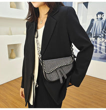 Load image into Gallery viewer, Jack marc diamond saddle Shoulder bag - JACKMARC.COM
