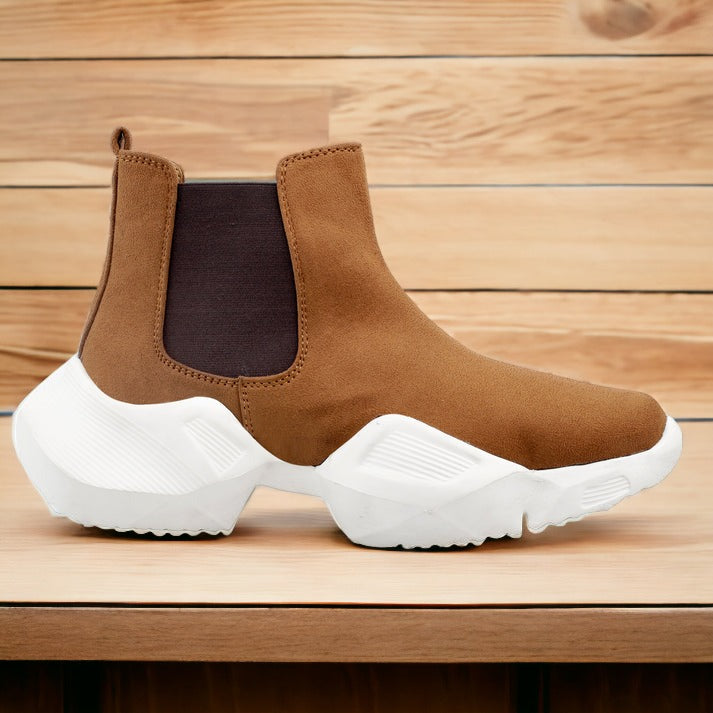 Jack Marc Fashion Newest Casual Suede Chelsea Boots for Men