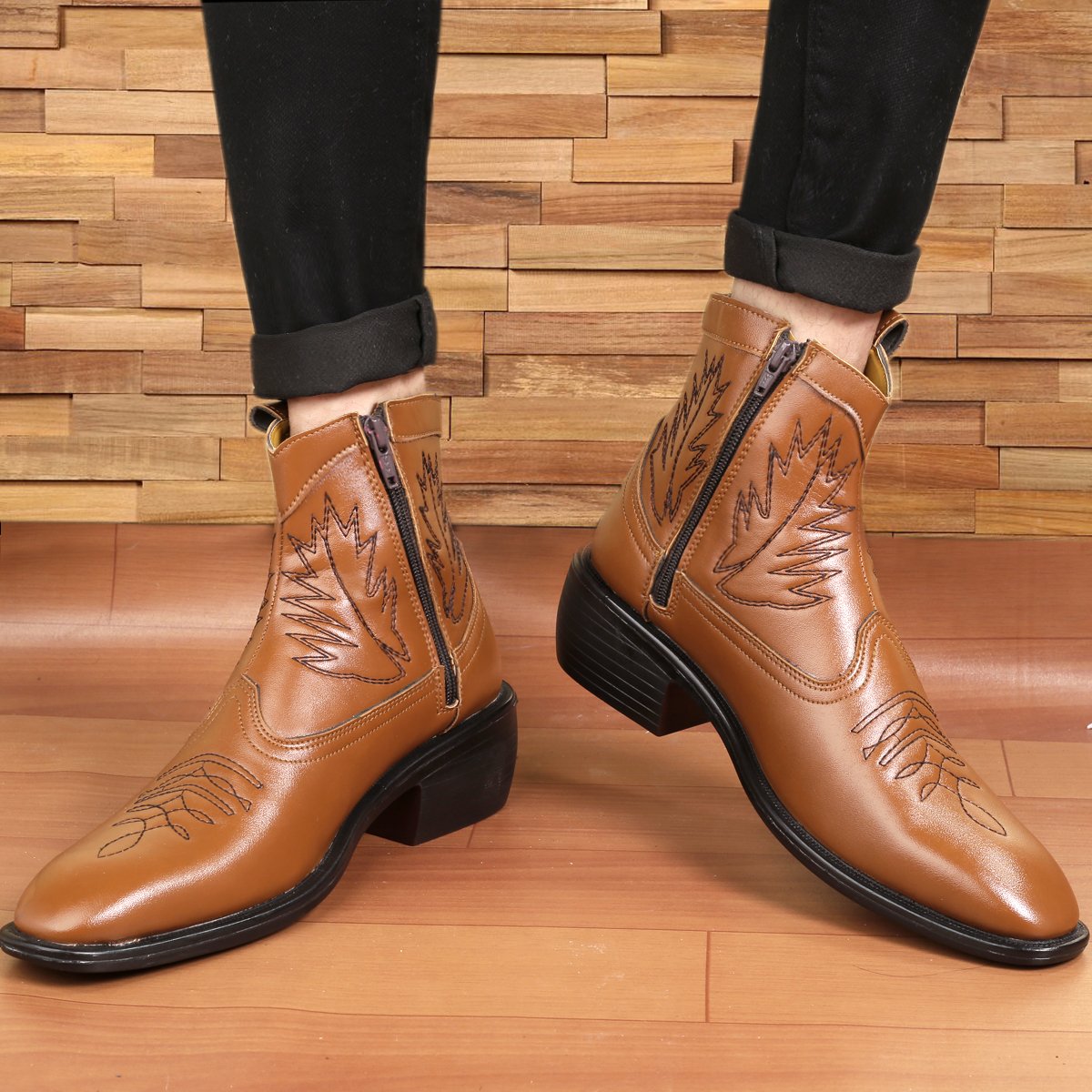 Buy New Men's Formal and Casual Retro Tan Boots for all seasons