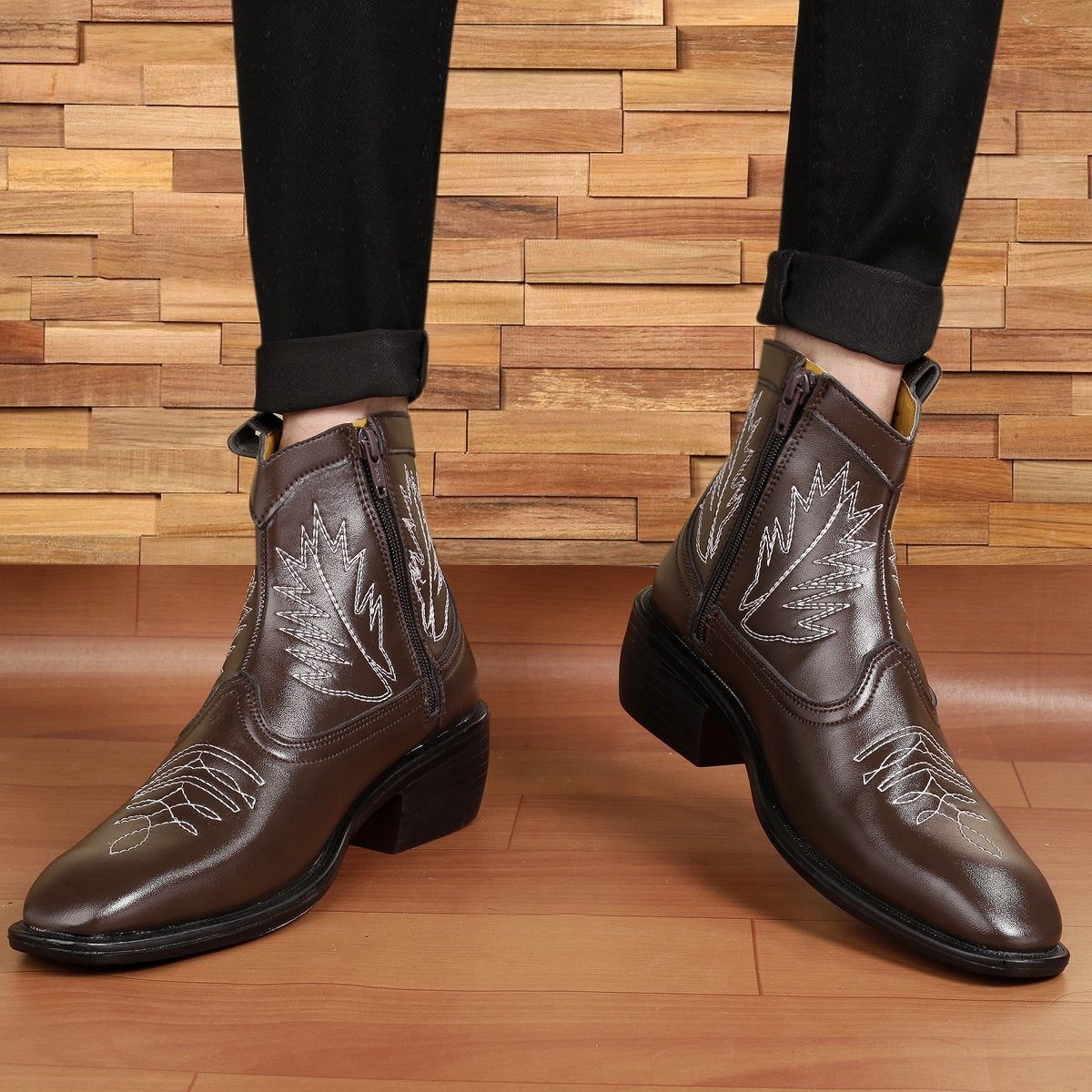 Buy New Men's Formal and Casual Retro Brown Boots for all seasons