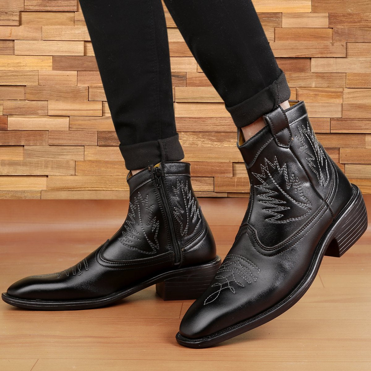 Buy New Men's Formal and Casual Retro Black Boots for all seasons