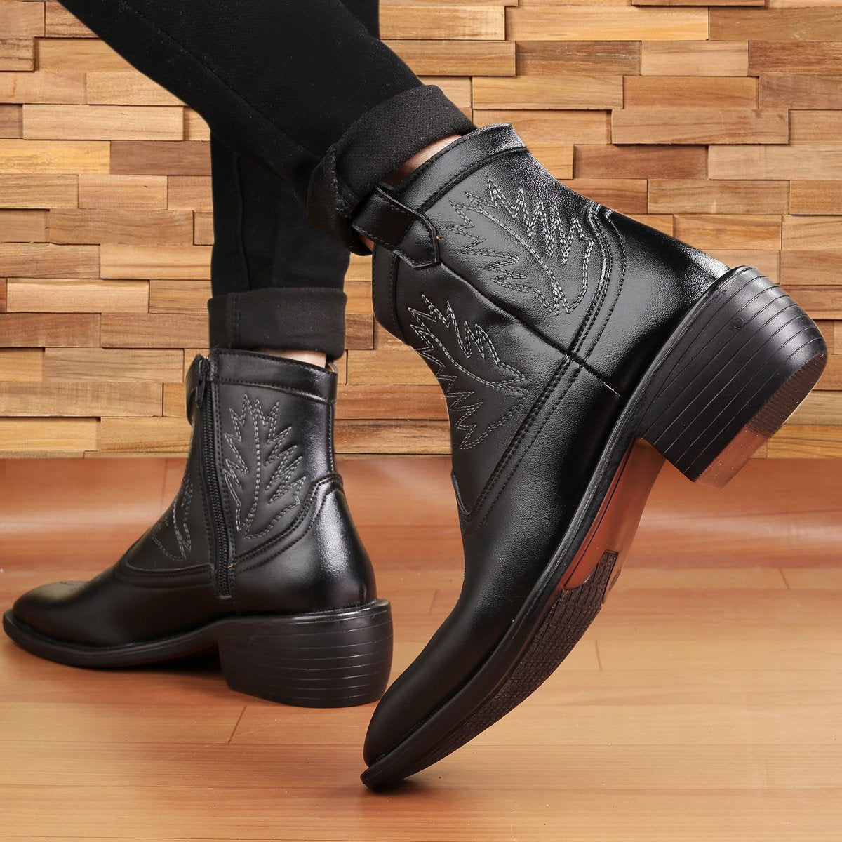 Buy New Men's Formal and Casual Retro Black Boots for all seasons