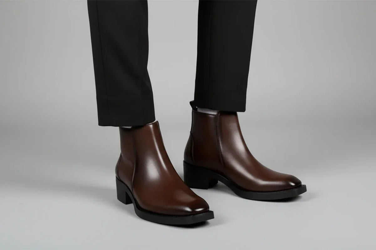 Jack Marc Men’s Elevator Boots | 2 Inch Height Increasing Stylish Boot ...