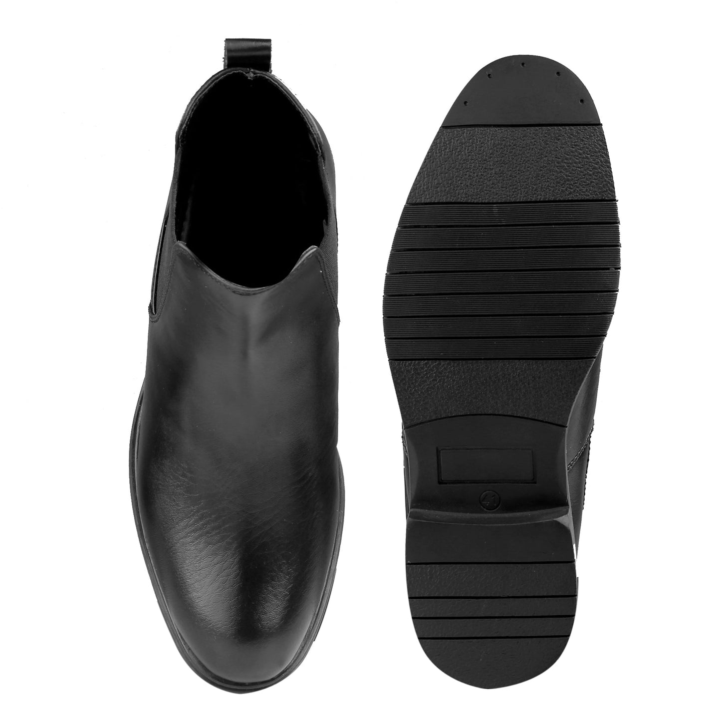 Jack Marc Black Slip-on Ankle Stylish Boots
