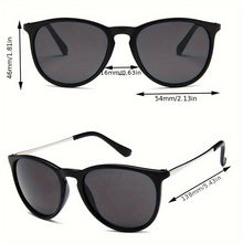 Load image into Gallery viewer, Unisex Oval Black Sunglasses
