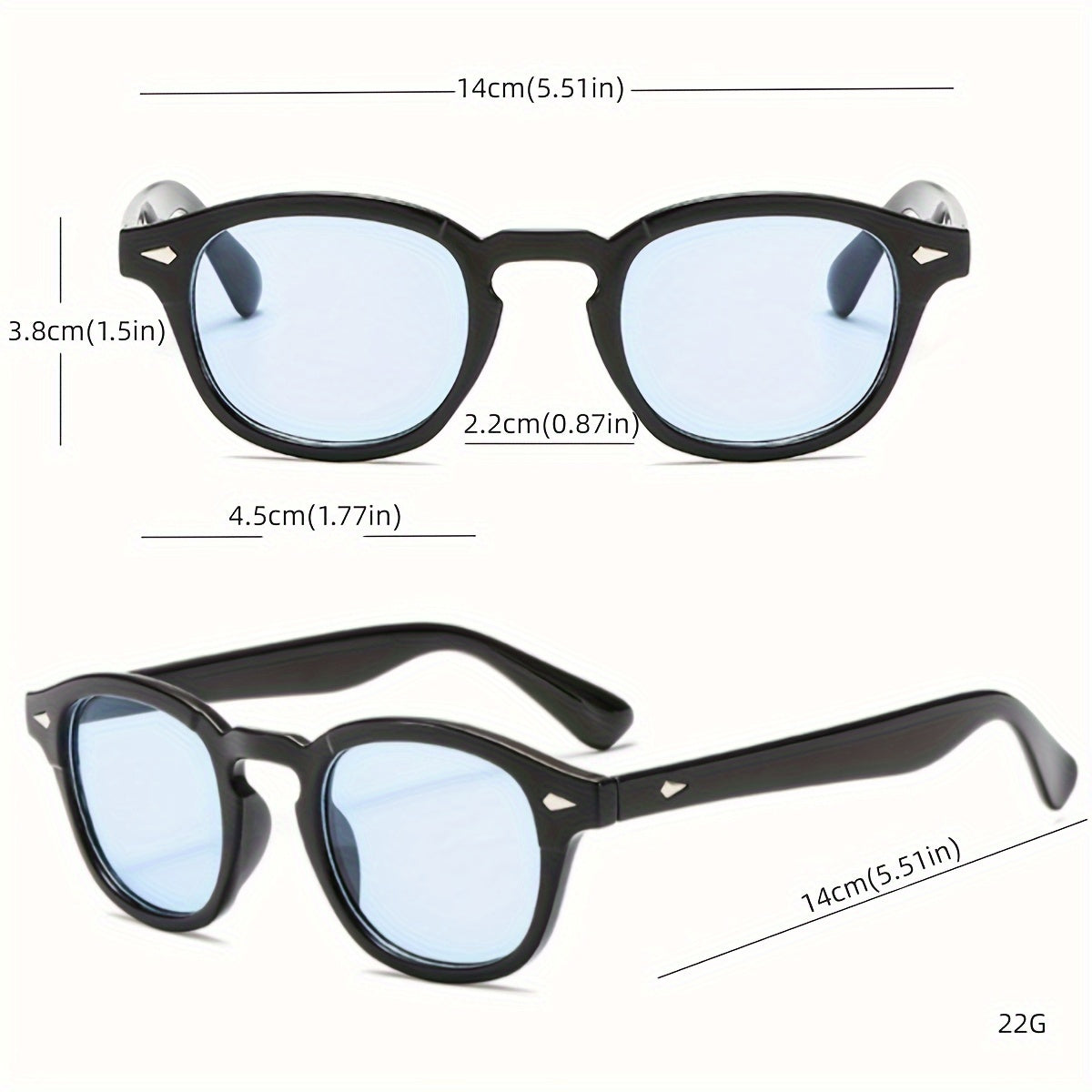 Oval Blue Candy Sunglass