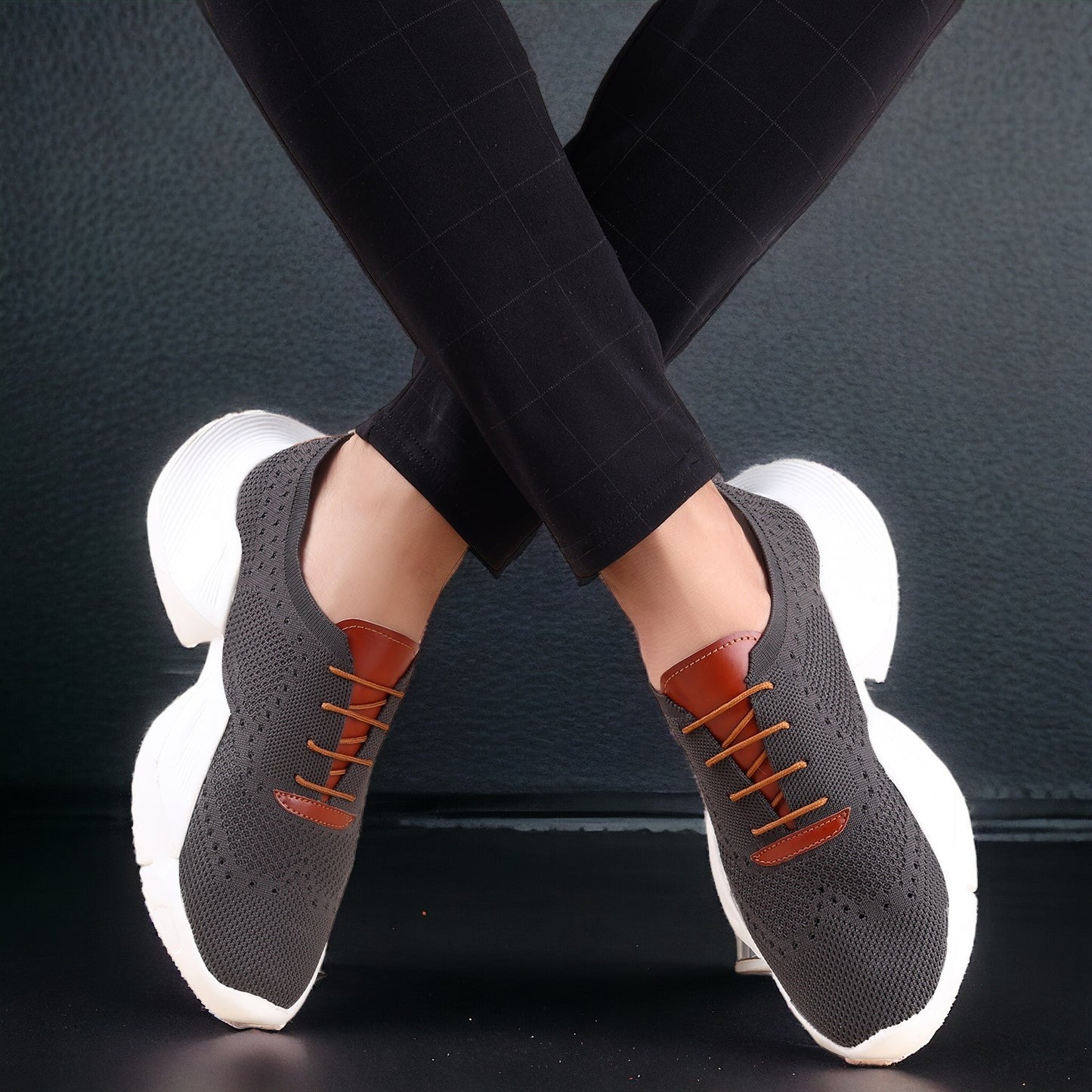 Men Grey JM-652 Running Gym  Sports Shoes