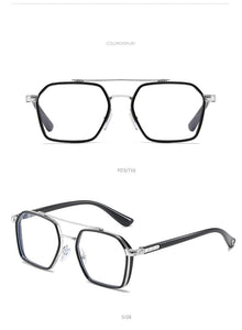 Men And Women Retro Double Beam Anti Blue Light Computer Eyeglasses - Jack Marc - JACKMARC.COM