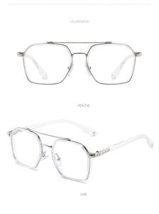 Men And Women Retro Double Beam Anti Blue Light Computer Eyeglasses - Jack Marc - JACKMARC.COM