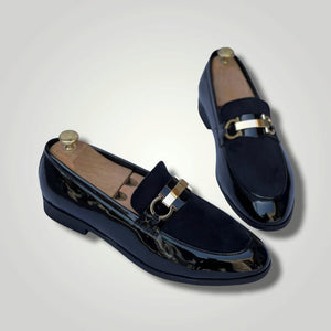 Men Stylish Buckle Suede Moccasin - JACKMARC.COM