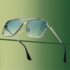 Metal Frame Sunglasses - Elevate Your Look with Edgy Elegance - JACKMARC.COM