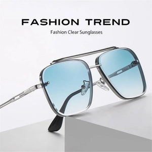 Metal Frame Sunglasses - Elevate Your Look with Edgy Elegance - JACKMARC.COM