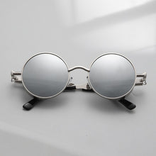 Load image into Gallery viewer, Metal Style Steampunk Fashion Men Retro Round Sunglasses-Jack Marc - JACKMARC.COM
