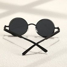 Load image into Gallery viewer, Metal Style Steampunk Fashion Men Retro Round Sunglasses-Jack Marc - JACKMARC.COM
