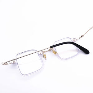 Mini Square Shape Design Spectacle Frame - JackMarc - JACKMARC.COM