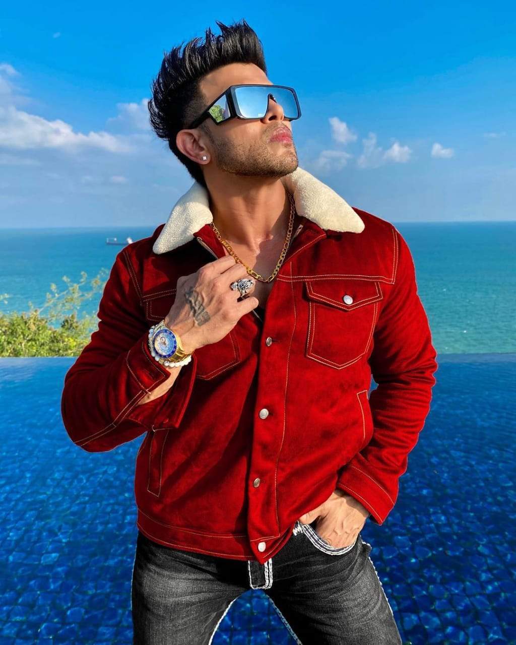 Most Stylish Shahid Kapoor Oversized  Sunglasses For Men And Women-jackmarc - JACKMARC.COM