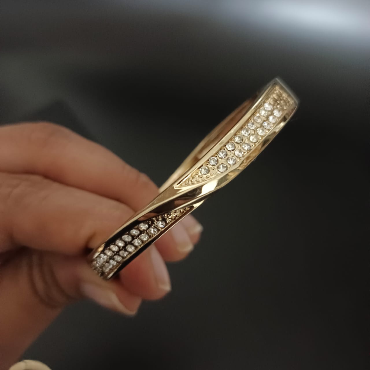 New Gold Diamond Kada Bracelet For Women and Girl-Jack Marc - JACKMARC.COM
