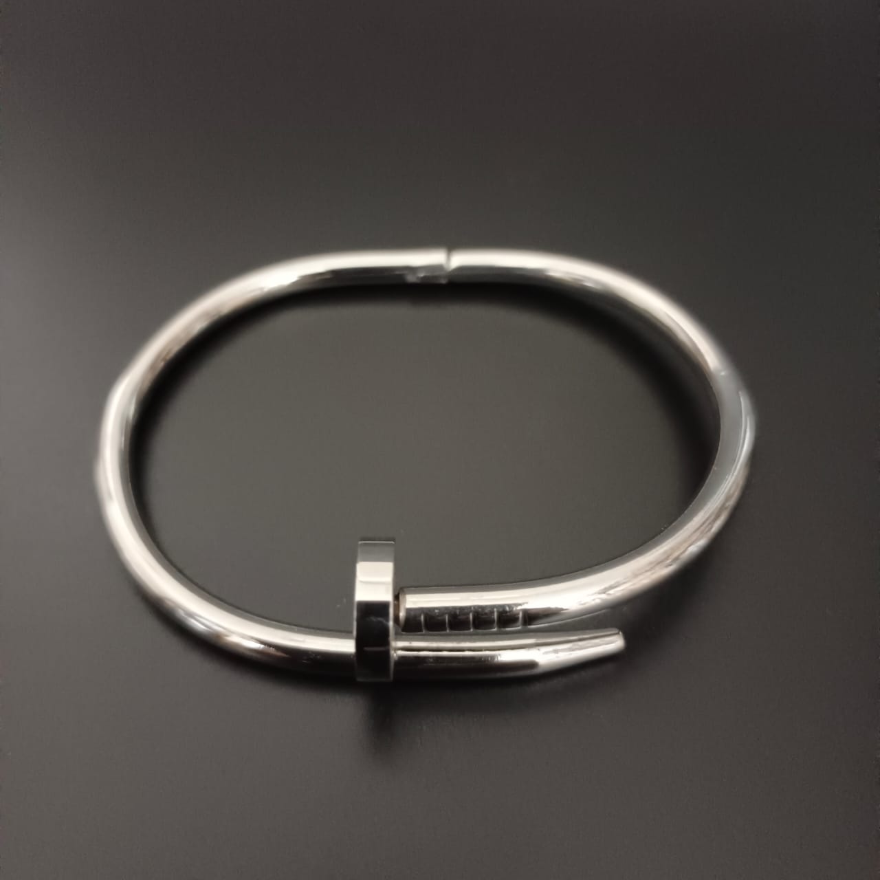 New Nail Design Silver Kada Bracelet For Women and Girl-Jack Marc - JACKMARC.COM