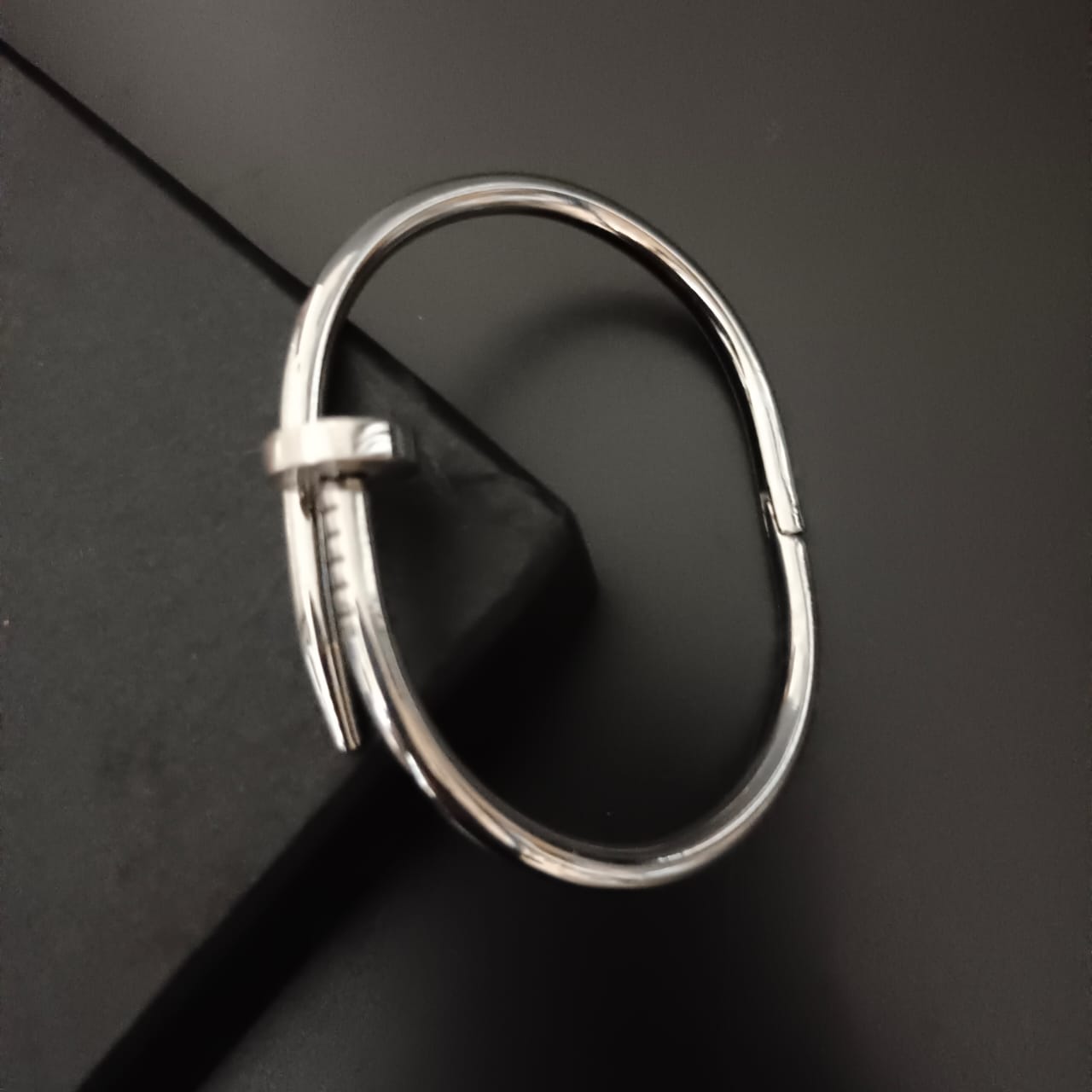 New Nail Design Silver Kada Bracelet For Women and Girl-Jack Marc - JACKMARC.COM