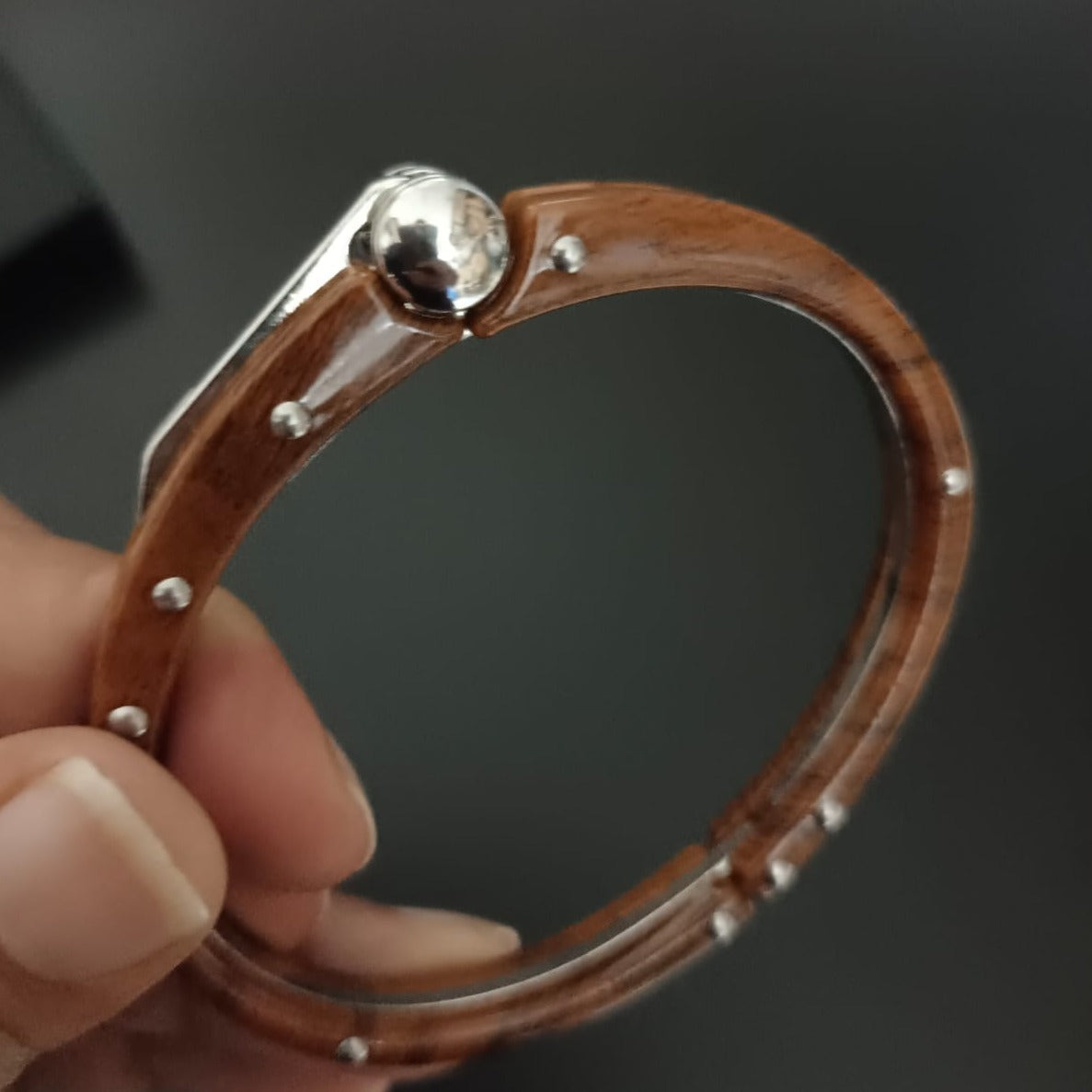 New Wooden design Handcuff Bracelet For Men-Jack Marc - JACKMARC.COM