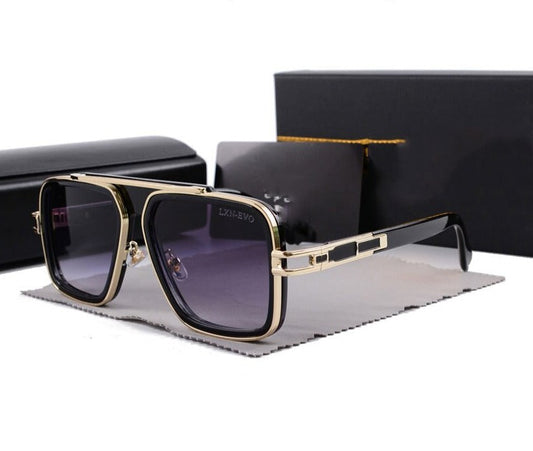 New Black Square Pilot Sunglasses  For Men and Women Vintage Design UV400 protected - JACKMARC.COM