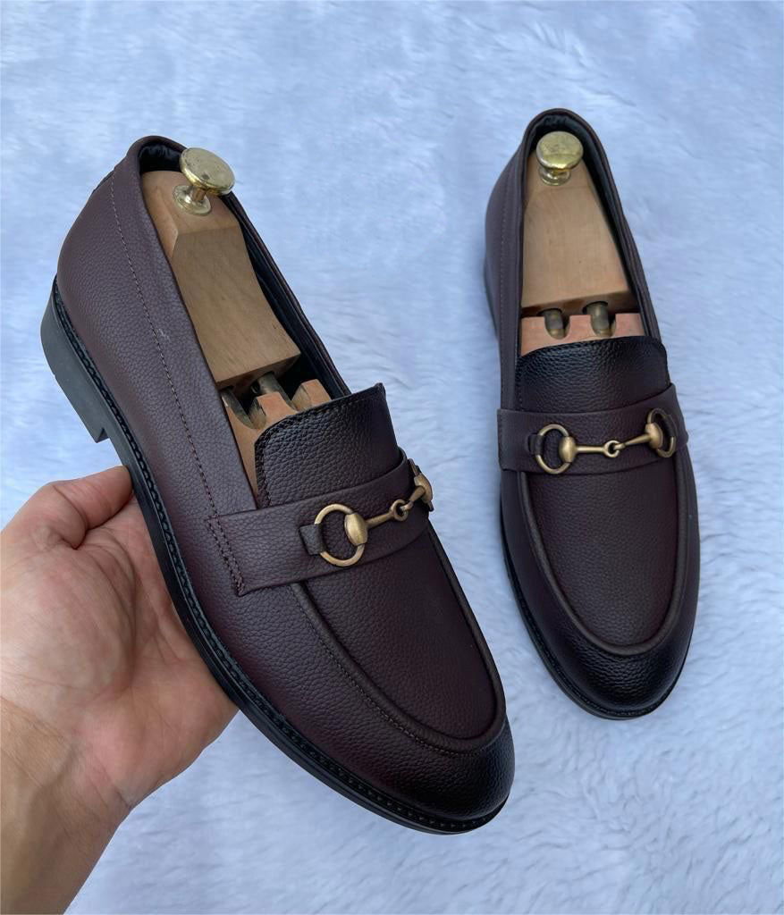 New Buckle Moccasins High Quality Wrinkle Free Faux Leather with Durable Sole Quality-Jack marc - JACKMARC.COM