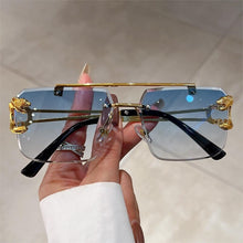 Load image into Gallery viewer, New Double Bridge Rimless UV400 Sunglasses - JACKMARC.COM
