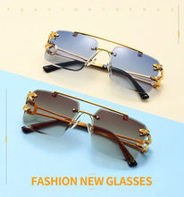 Load image into Gallery viewer, New Double Bridge Rimless UV400 Sunglasses - JACKMARC.COM
