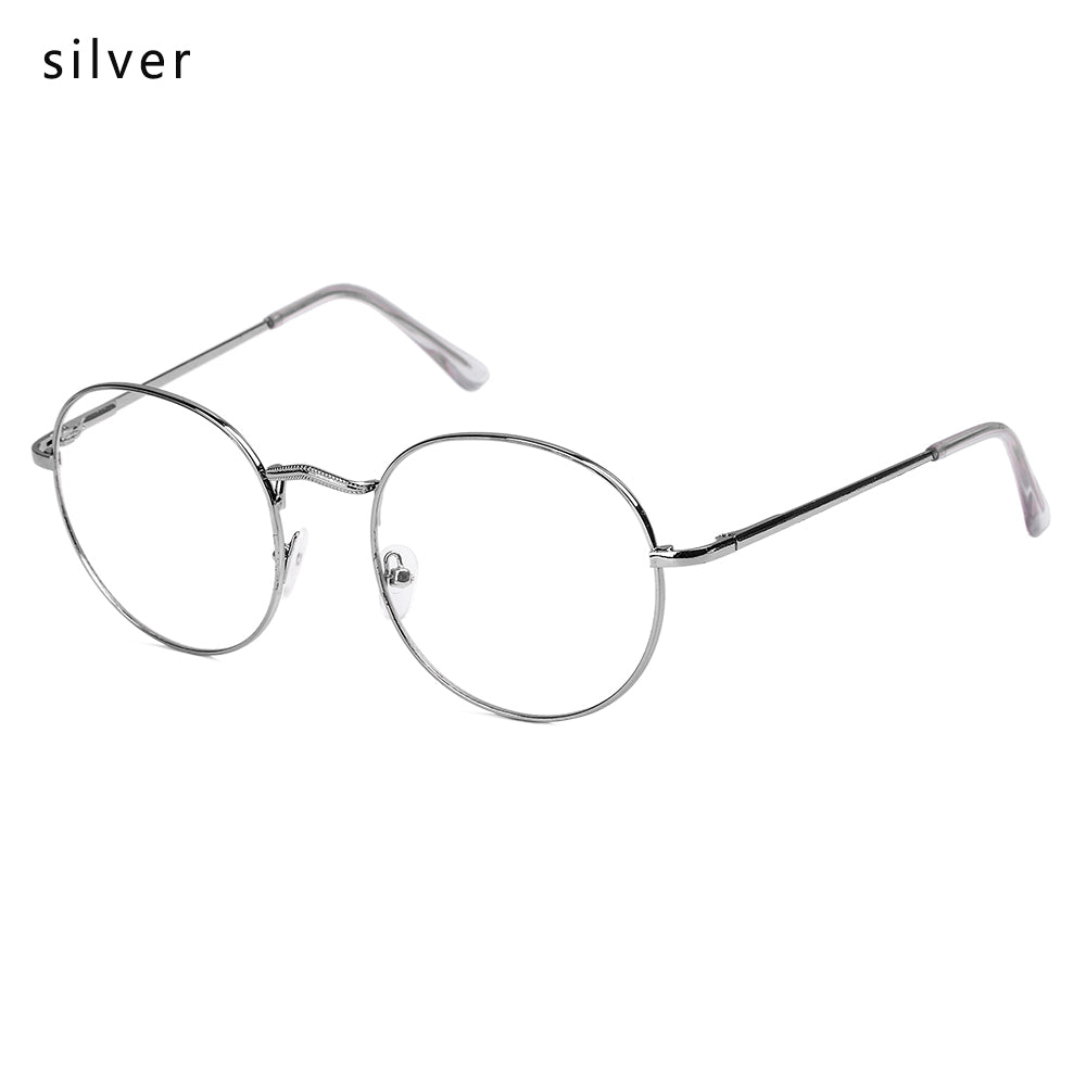 New Fashion Eyeglasses Round Metal Frame Reading Glasses Eyewear Vintage Women Men 