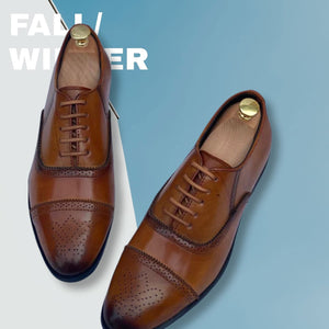 New Fashion Formal Tan Shoes - JACKMARC.COM