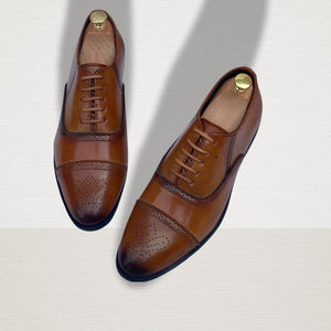 New Fashion Formal Tan Shoes - JACKMARC.COM