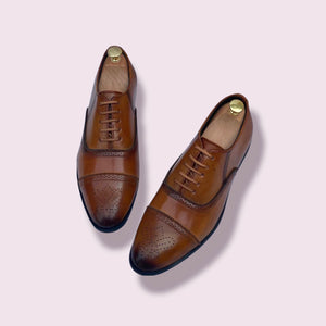 New Fashion Formal Tan Shoes - JACKMARC.COM