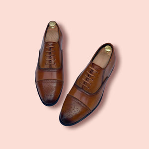 New Fashion Formal Tan Shoes - JACKMARC.COM