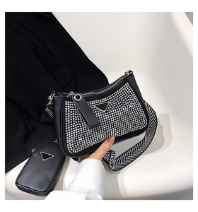 New Fashion Full Diamond Women's Handbags With Small Wallet-Jack mac - JACKMARC.COM