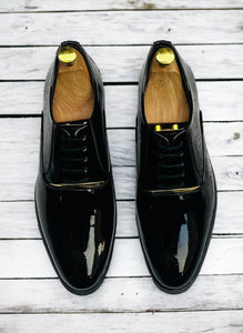 New Fashion Shiny Black Dress Party Wear Shoes for Men - JACKMARC.COM