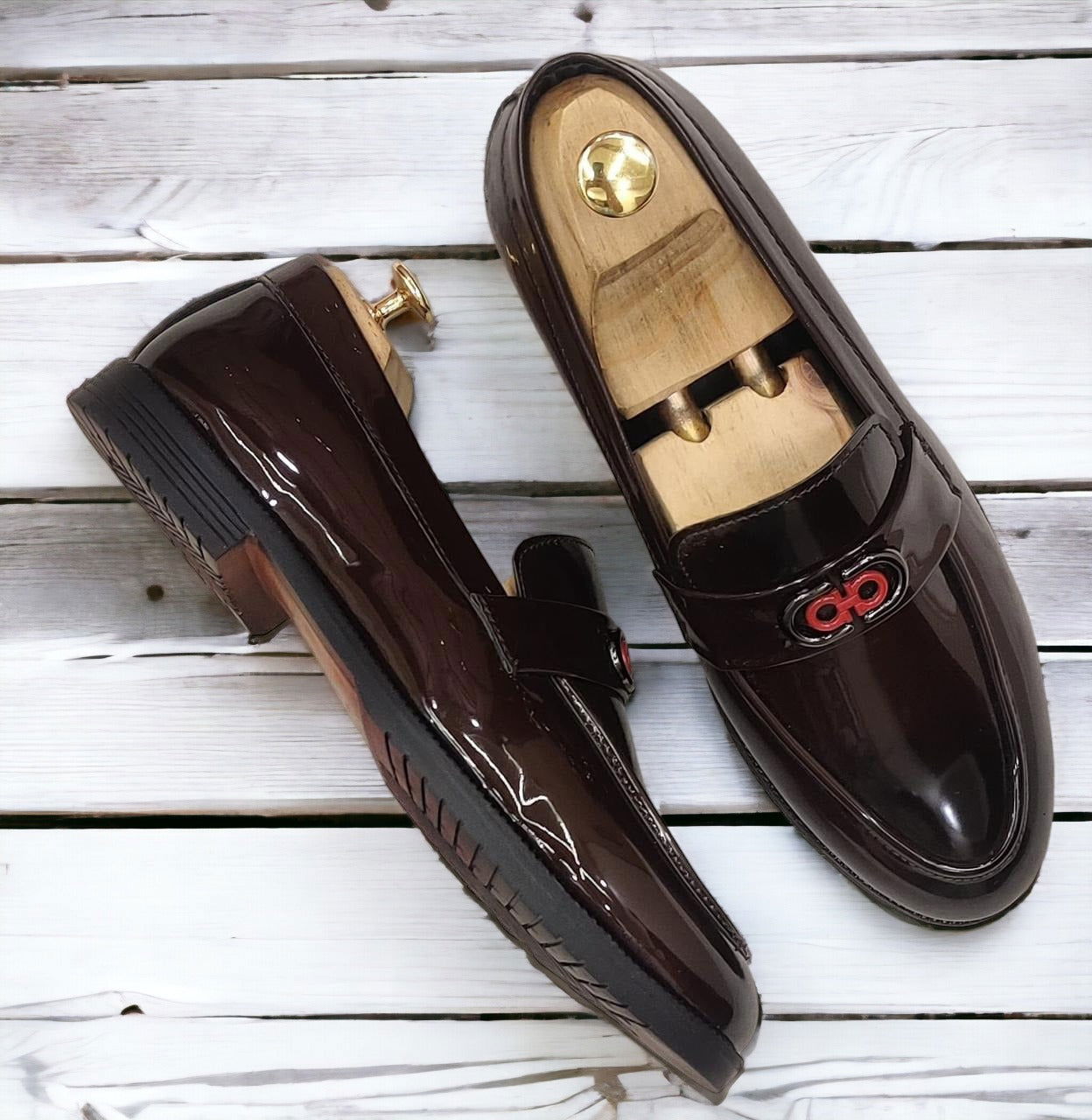 New Fashion Shiny Slip-On Loafer Shoes for Men - JACKMARC.COM