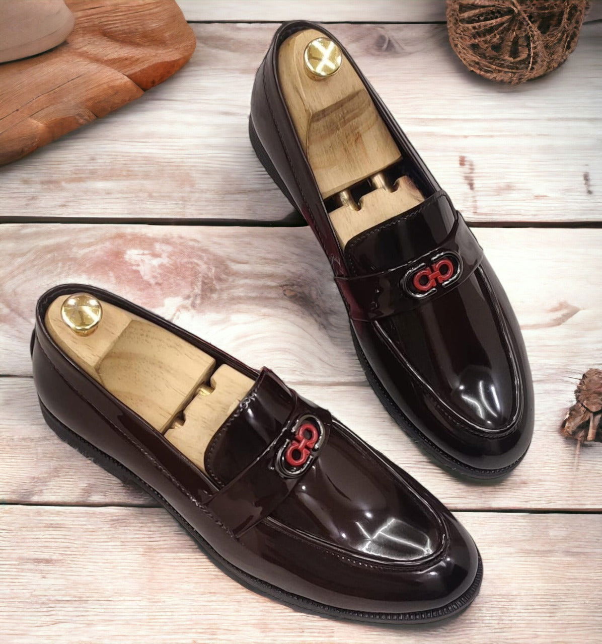 New Fashion Shiny Slip-On Loafer Shoes for Men - JACKMARC.COM