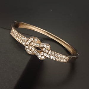 New Golden Knot Design Diamond Gold Bracelet For Women and Girl-Jack Marc - JACKMARC.COM