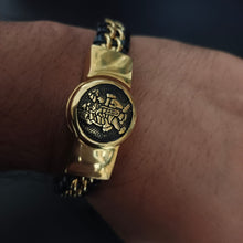 Load image into Gallery viewer, New Hanuman Devotional Gold Bracelet For Men-Jack Marc - JACKMARC.COM
