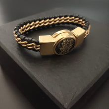 Load image into Gallery viewer, New Hanuman Devotional Gold Bracelet For Men-Jack Marc - JACKMARC.COM
