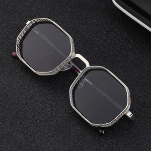 New Hexagonal Steampunk Sunglasses Men - JACKMARC.COM