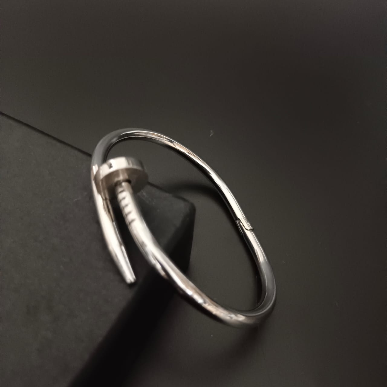 New Nail Design Silver Kada Bracelet For Women and Girl-Jack Marc - JACKMARC.COM