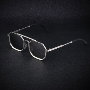 New Polygon Steam Punk Double Bridge Sunglasses - JACKMARC.COM